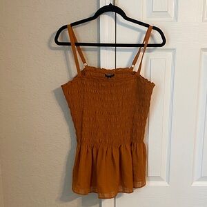 Torrid Orange Smocked Camisole Top